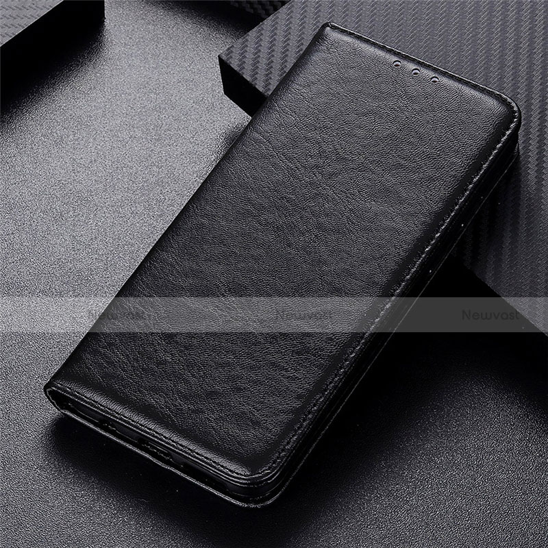 Leather Case Stands Flip Cover T04 Holder for Oppo Reno4 Pro 5G Black