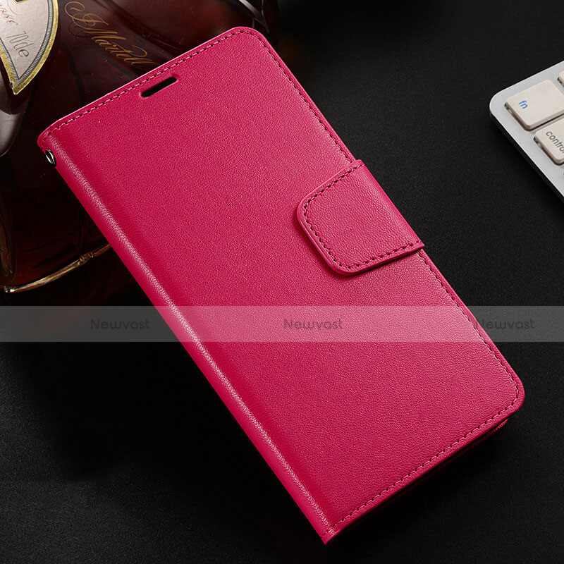 Leather Case Stands Flip Cover T04 Holder for Oppo RX17 Pro Red