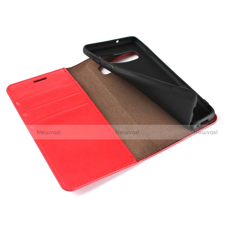 Leather Case Stands Flip Cover T04 Holder for Samsung Galaxy S10