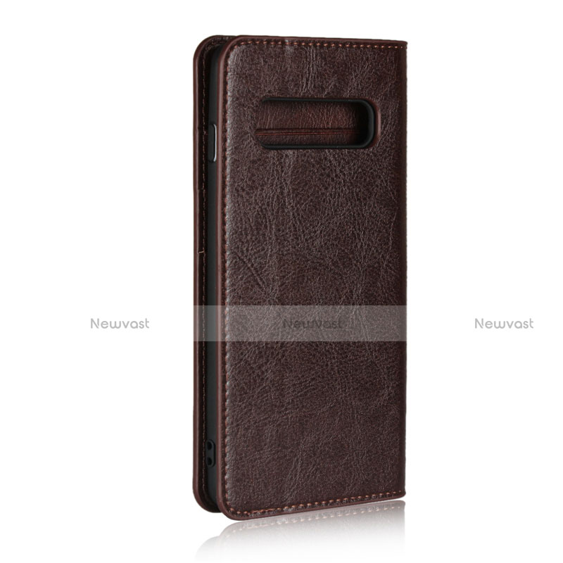 Leather Case Stands Flip Cover T04 Holder for Samsung Galaxy S10