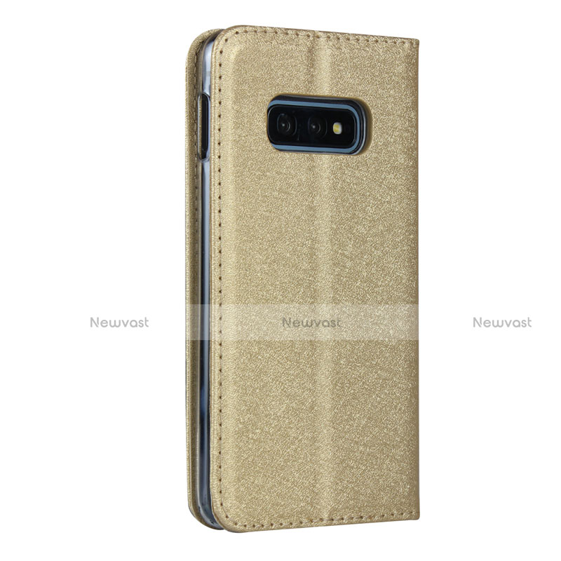 Leather Case Stands Flip Cover T04 Holder for Samsung Galaxy S10e