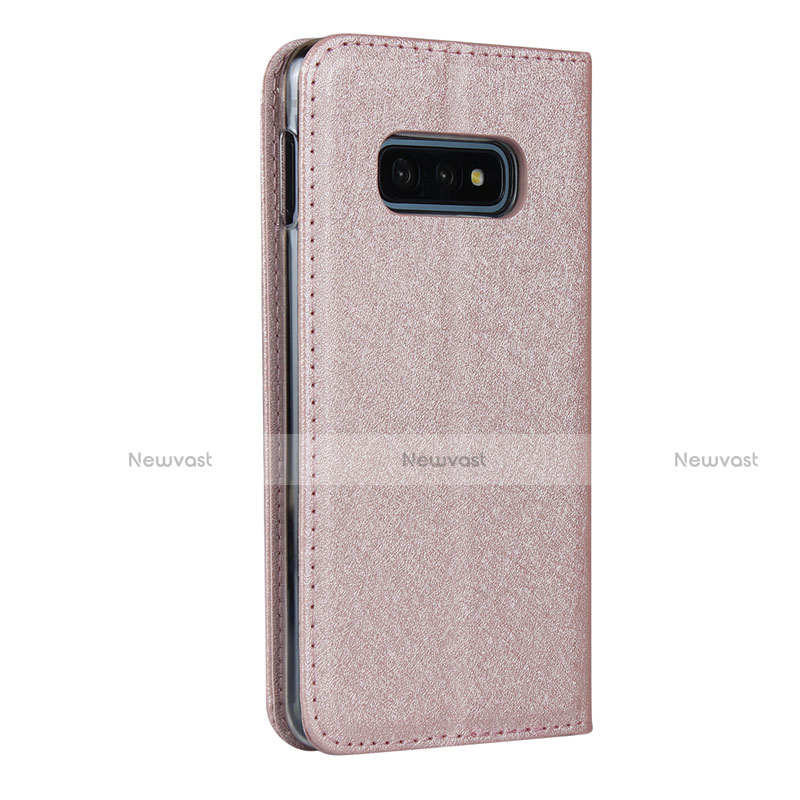 Leather Case Stands Flip Cover T04 Holder for Samsung Galaxy S10e