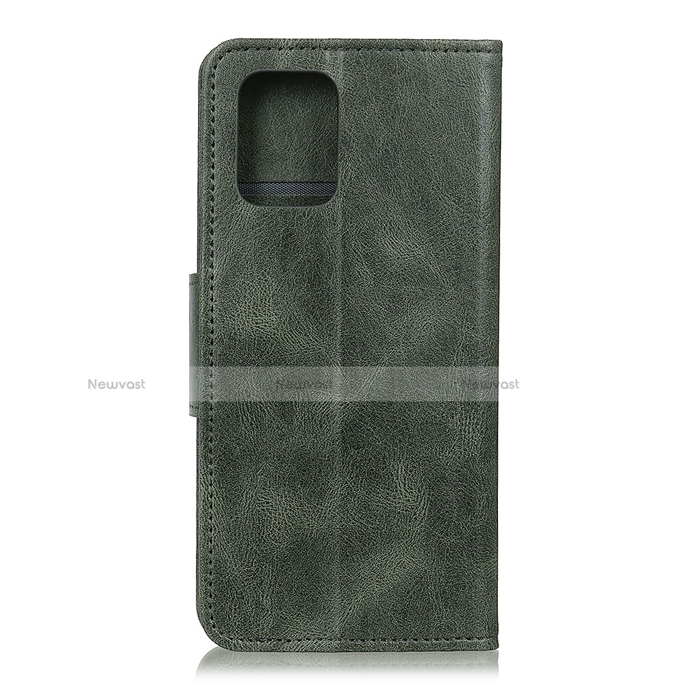 Leather Case Stands Flip Cover T04 Holder for Samsung Galaxy S20 Plus 5G Green