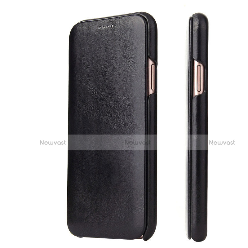 Leather Case Stands Flip Cover T05 Holder for Apple iPhone 11 Pro Max Black