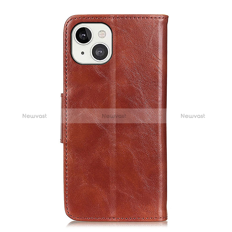 Leather Case Stands Flip Cover T05 Holder for Apple iPhone 15