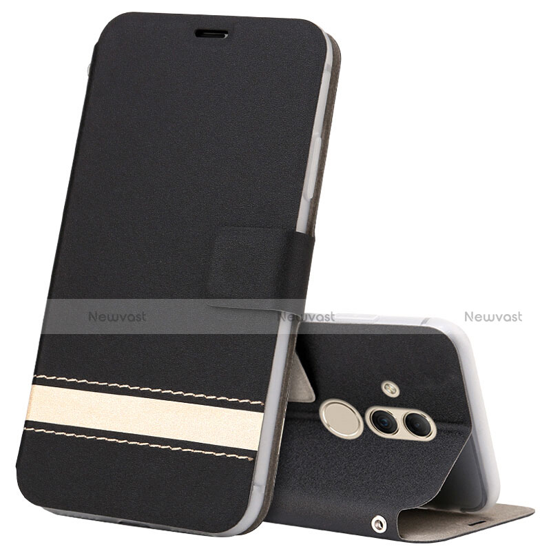 Leather Case Stands Flip Cover T05 Holder for Huawei Mate 20 Lite