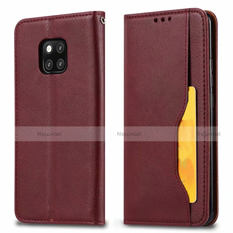 Leather Case Stands Flip Cover T05 Holder for Huawei Mate 20 Pro