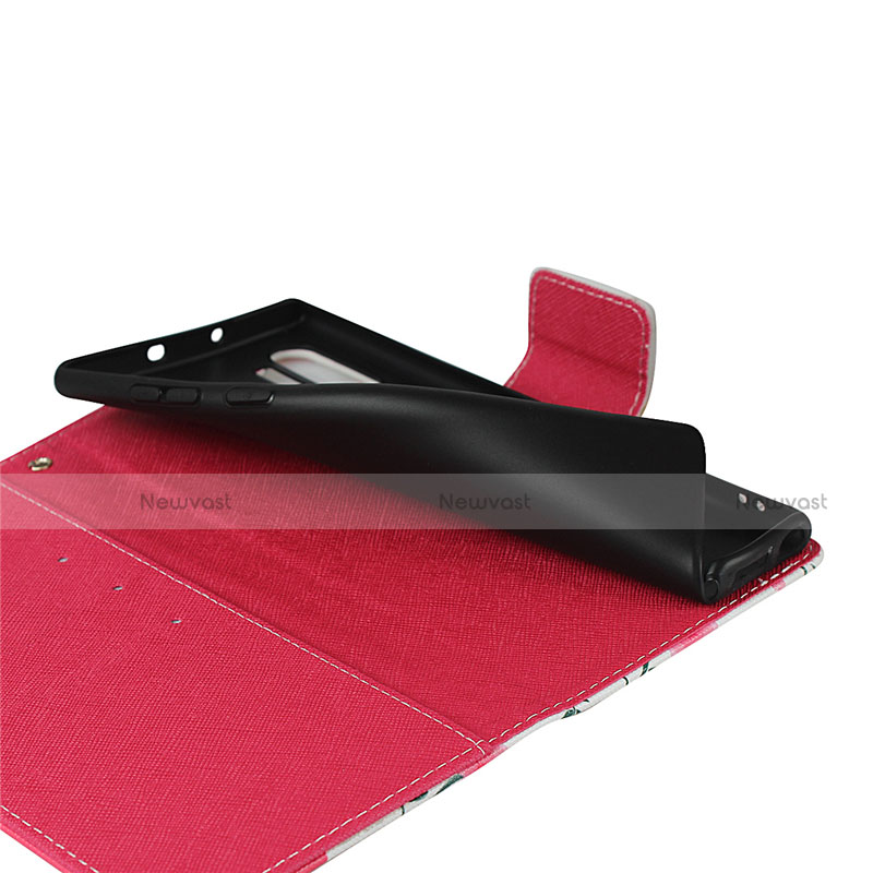 Leather Case Stands Flip Cover T05 Holder for Samsung Galaxy Note 10 Plus