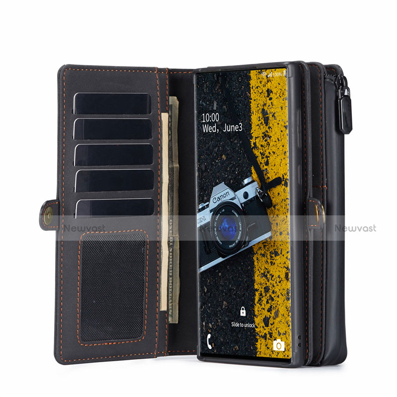 Leather Case Stands Flip Cover T05 Holder for Samsung Galaxy Note 20 5G