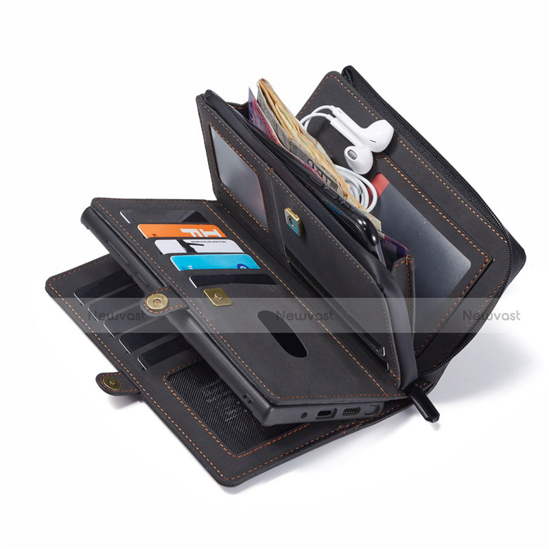 Leather Case Stands Flip Cover T05 Holder for Samsung Galaxy Note 20 5G