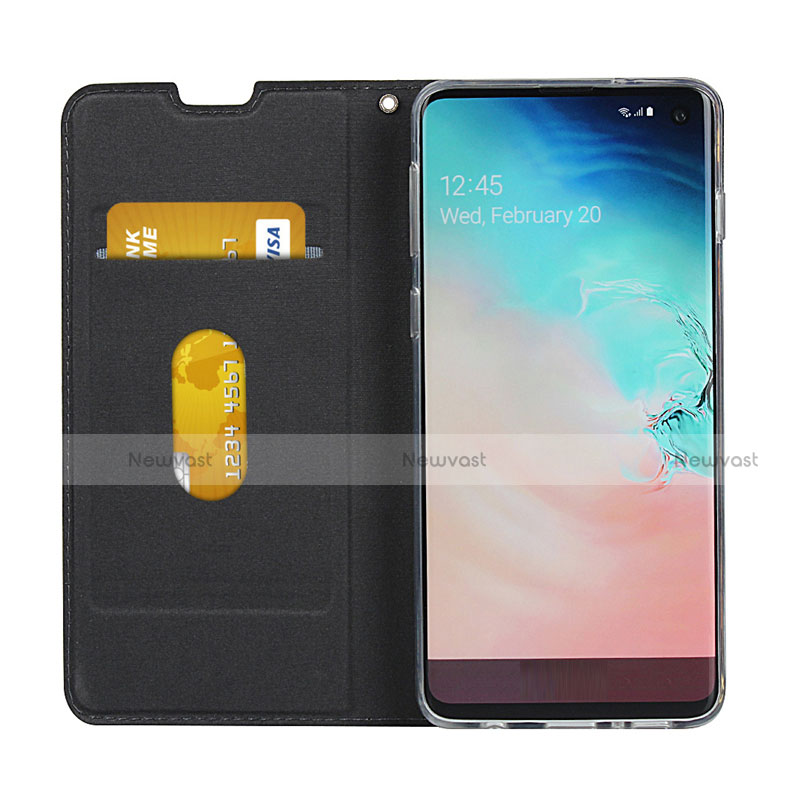 Leather Case Stands Flip Cover T05 Holder for Samsung Galaxy S10