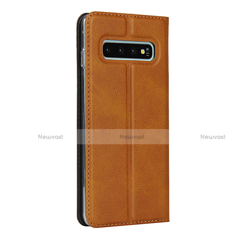 Leather Case Stands Flip Cover T05 Holder for Samsung Galaxy S10