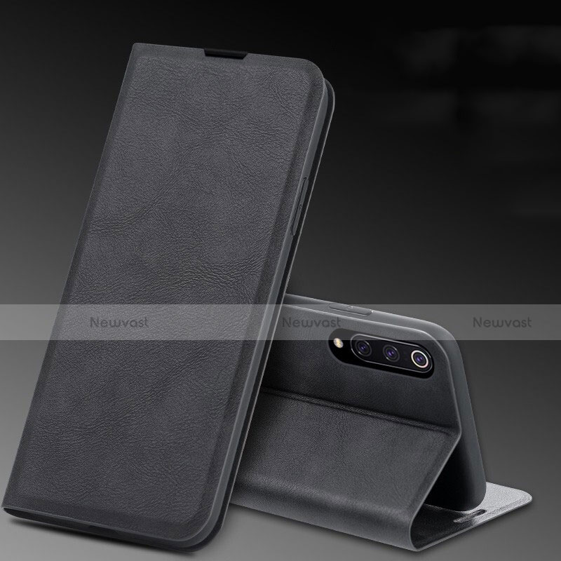 Leather Case Stands Flip Cover T05 Holder for Xiaomi Mi A3 Black