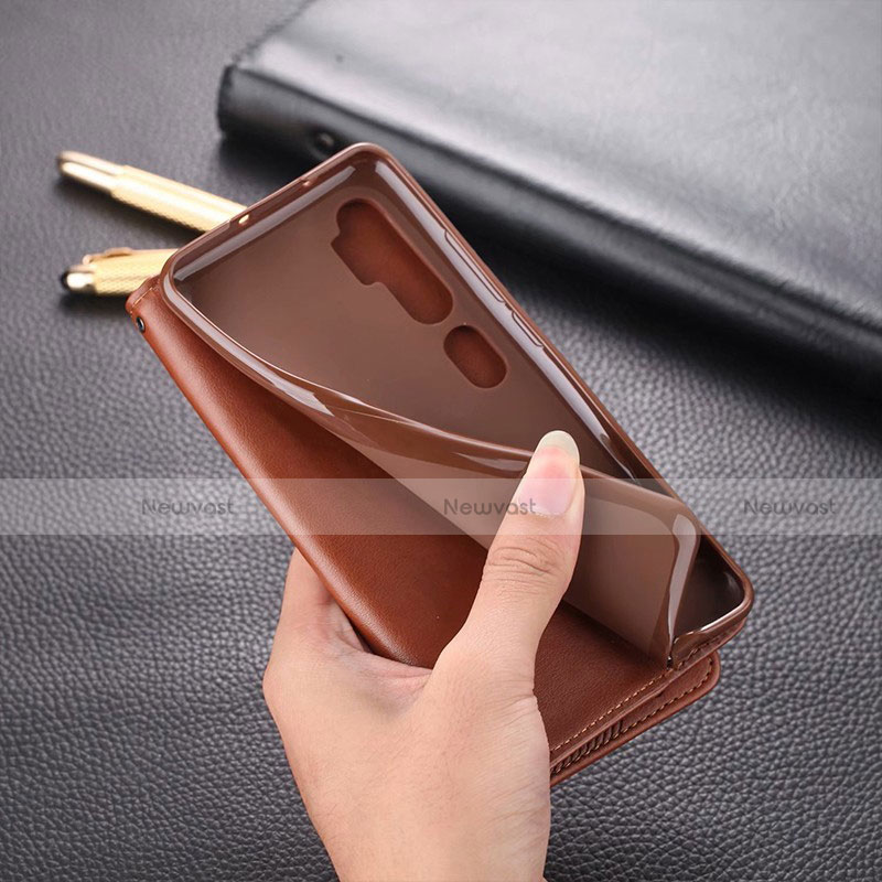 Leather Case Stands Flip Cover T05 Holder for Xiaomi Mi Note 10