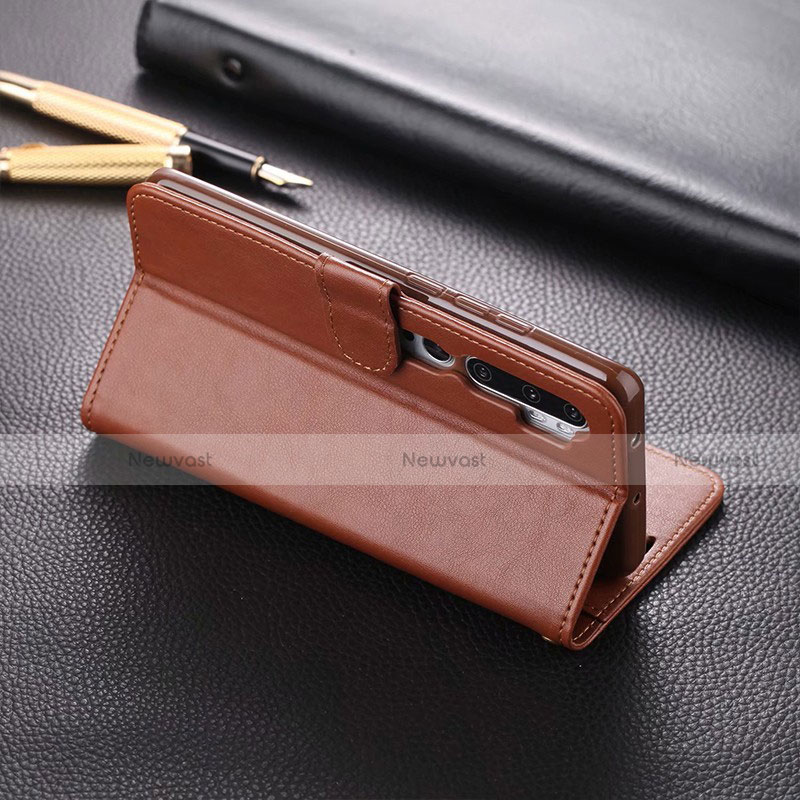 Leather Case Stands Flip Cover T05 Holder for Xiaomi Mi Note 10 Pro