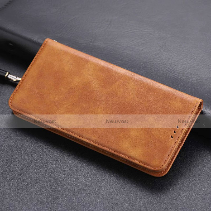 Leather Case Stands Flip Cover T06 Holder for Huawei Honor 20 Orange