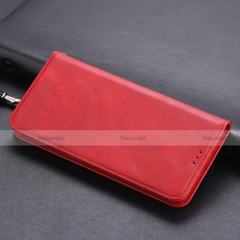 Leather Case Stands Flip Cover T06 Holder for Huawei Honor 20 Red