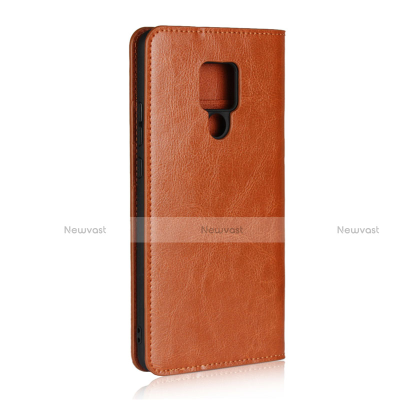 Leather Case Stands Flip Cover T06 Holder for Huawei Mate 20 X 5G Orange