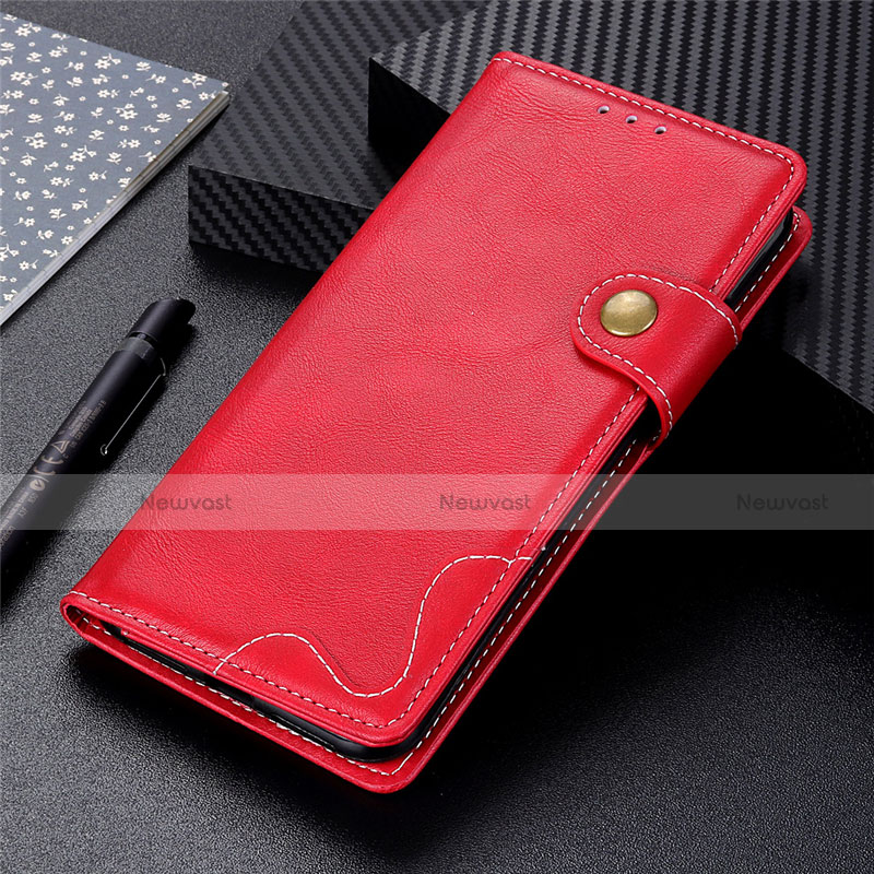 Leather Case Stands Flip Cover T06 Holder for Huawei Nova Lite 3 Plus Red
