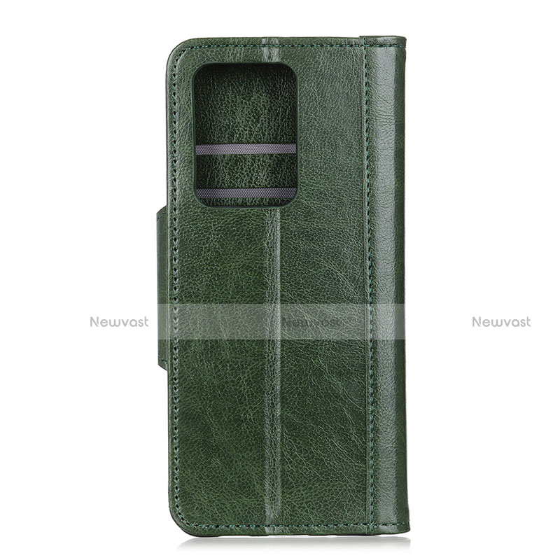 Leather Case Stands Flip Cover T06 Holder for Huawei P40 Pro+ Plus Green