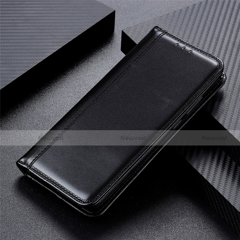 Leather Case Stands Flip Cover T06 Holder for Oppo Reno3 Black