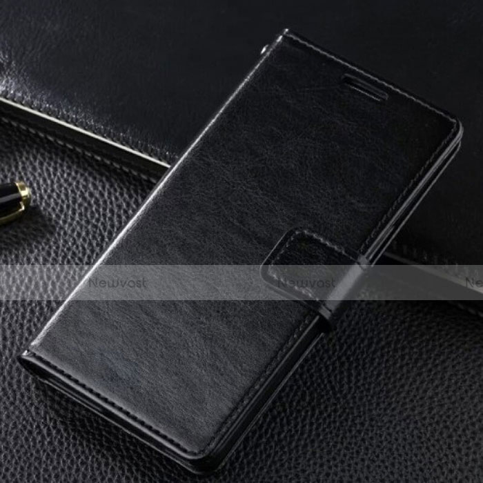 Leather Case Stands Flip Cover T06 Holder for Samsung Galaxy S10 Plus Black