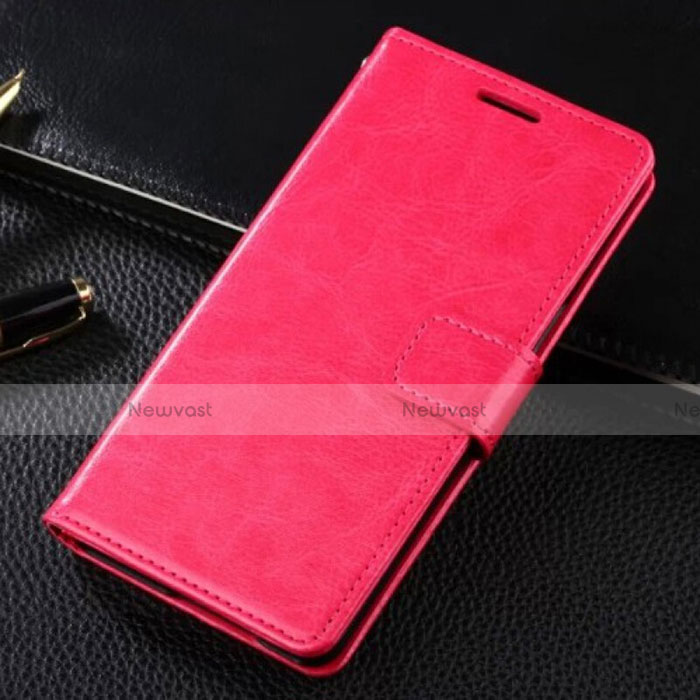 Leather Case Stands Flip Cover T06 Holder for Samsung Galaxy S10 Plus Hot Pink