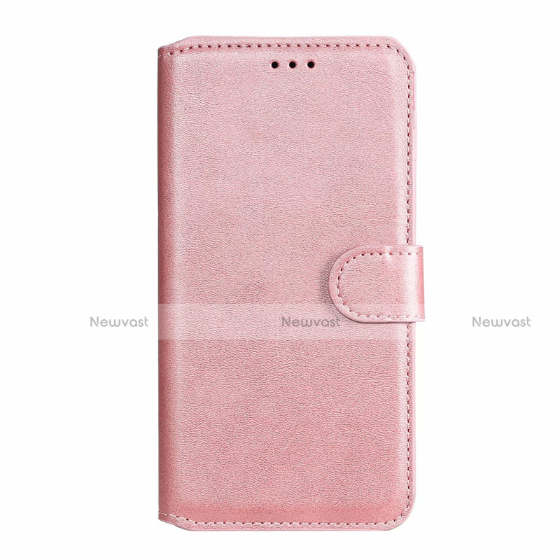 Leather Case Stands Flip Cover T06 Holder for Xiaomi Poco F2 Pro Rose Gold