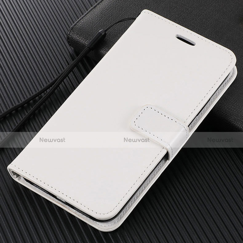Leather Case Stands Flip Cover T07 Holder for Huawei Honor View 30 5G White