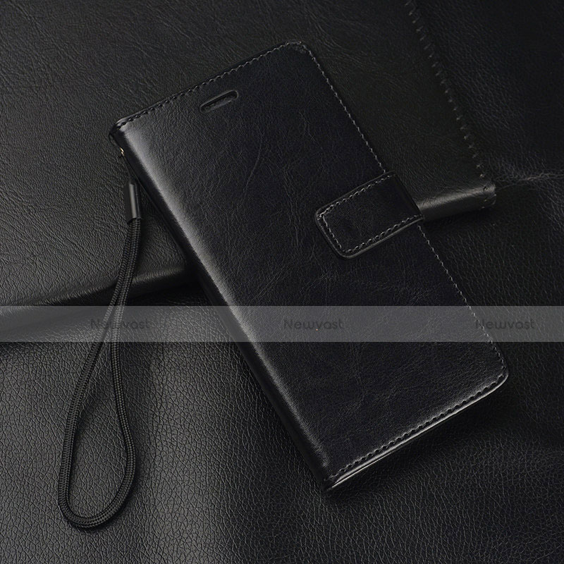 Leather Case Stands Flip Cover T07 Holder for Huawei Nova 5 Black