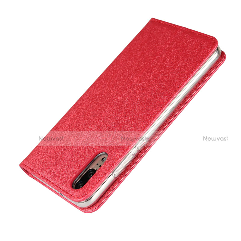 Leather Case Stands Flip Cover T07 Holder for Huawei P20