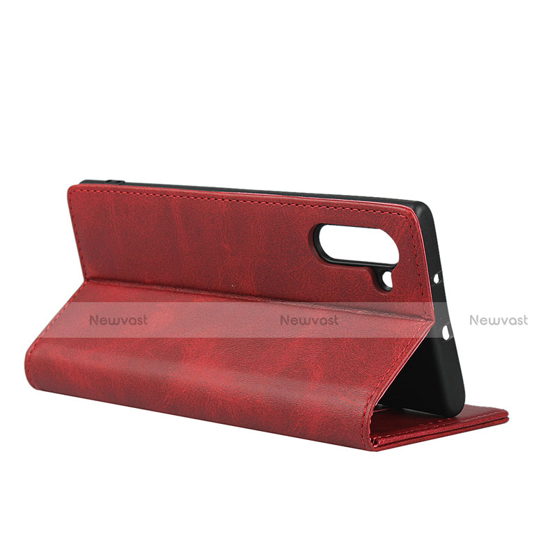 Leather Case Stands Flip Cover T07 Holder for Samsung Galaxy Note 10 5G