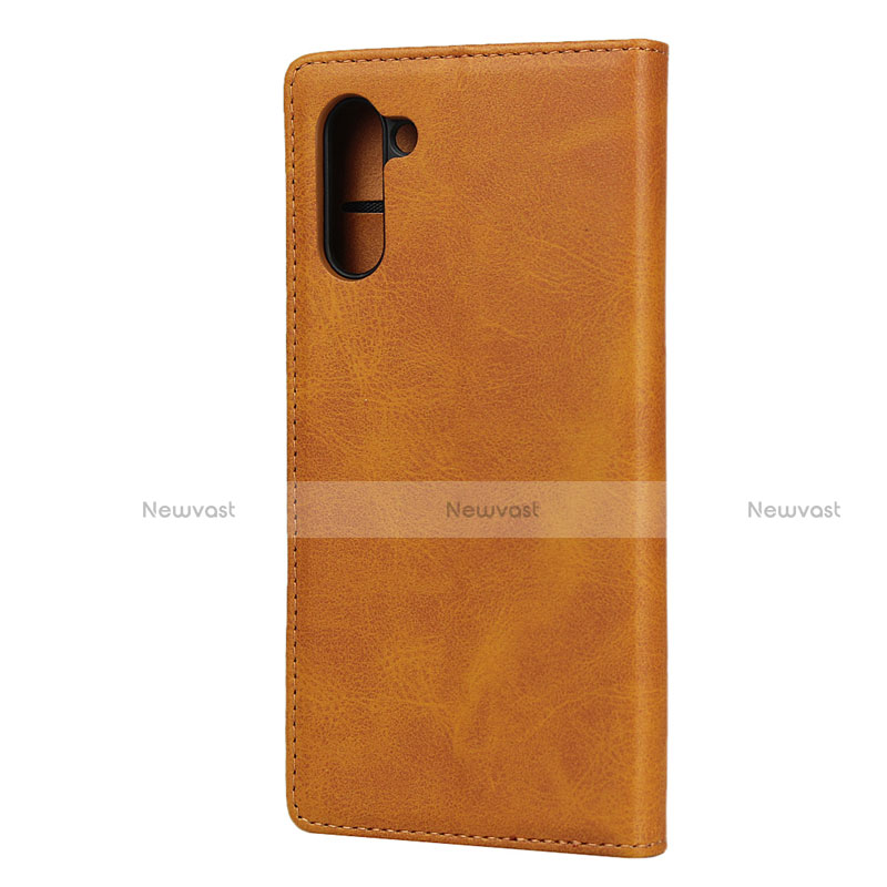 Leather Case Stands Flip Cover T07 Holder for Samsung Galaxy Note 10 5G