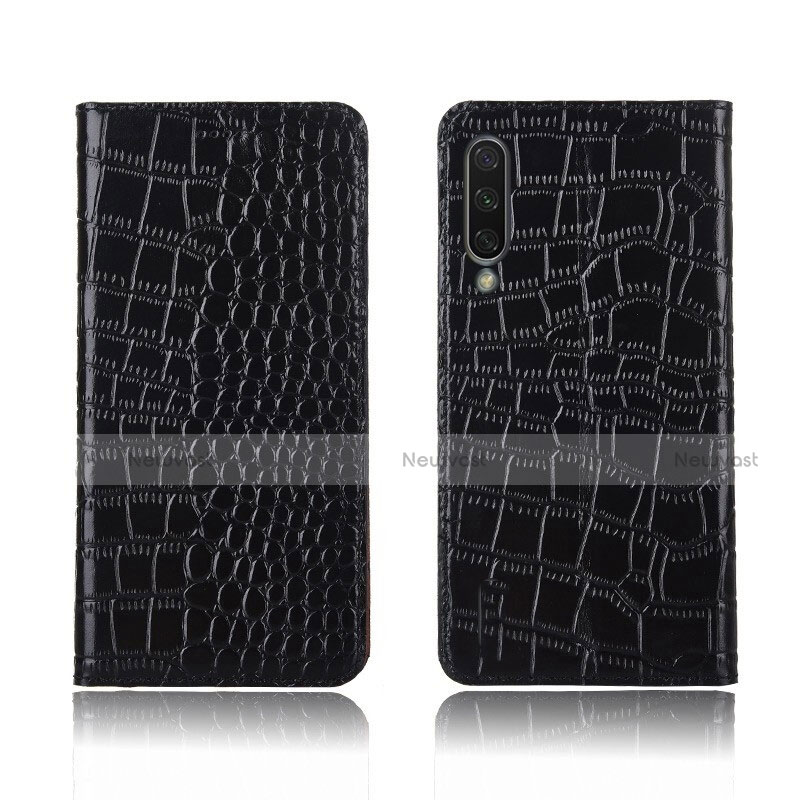 Leather Case Stands Flip Cover T07 Holder for Xiaomi Mi A3 Black