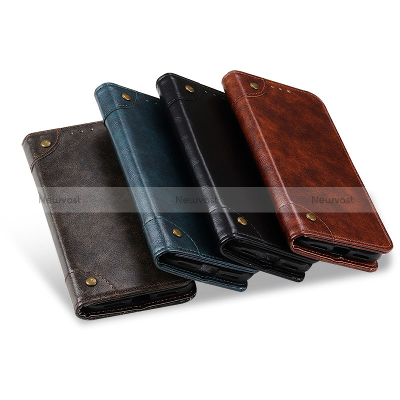 Leather Case Stands Flip Cover T08 Holder for Apple iPhone 15