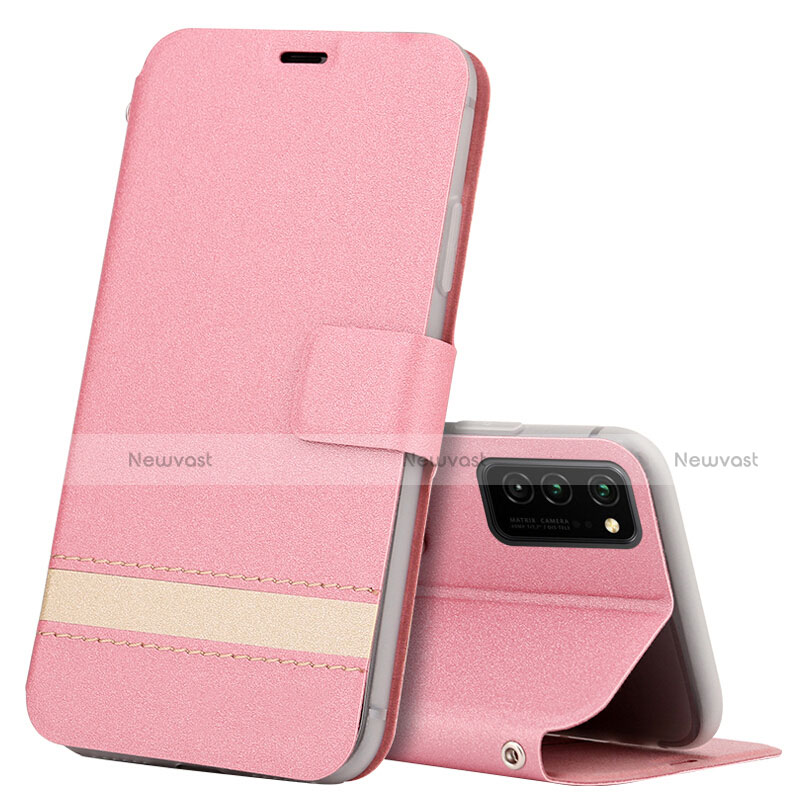 Leather Case Stands Flip Cover T08 Holder for Huawei Honor V30 5G