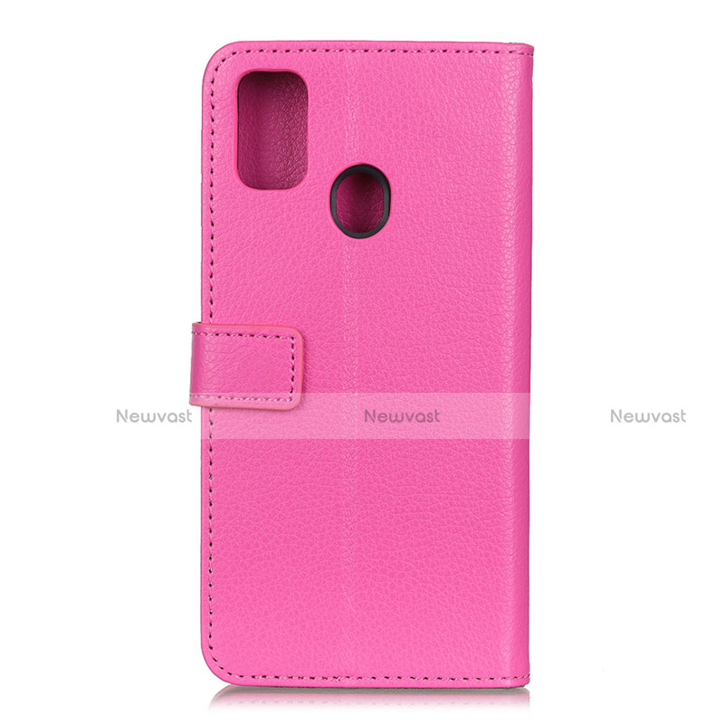 Leather Case Stands Flip Cover T08 Holder for Huawei P Smart (2020)