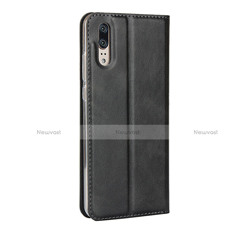 Leather Case Stands Flip Cover T08 Holder for Huawei P20