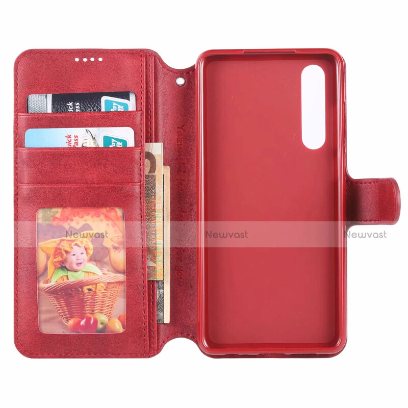 Leather Case Stands Flip Cover T08 Holder for Huawei P30