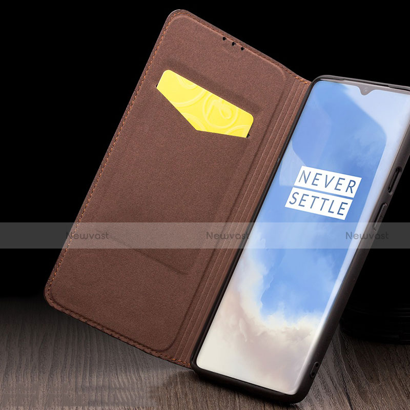 Leather Case Stands Flip Cover T08 Holder for OnePlus 7T