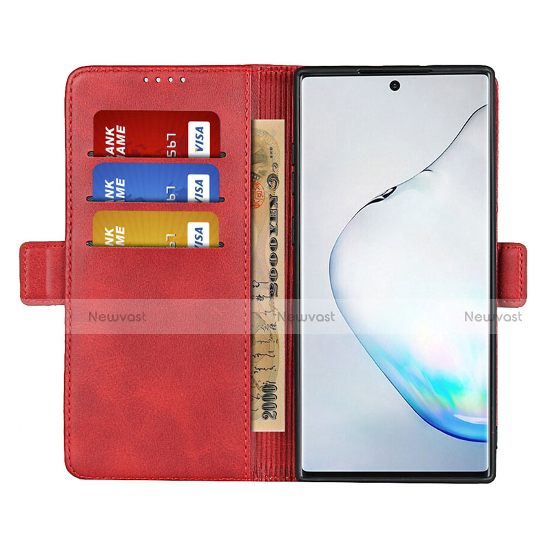 Leather Case Stands Flip Cover T08 Holder for Samsung Galaxy Note 10