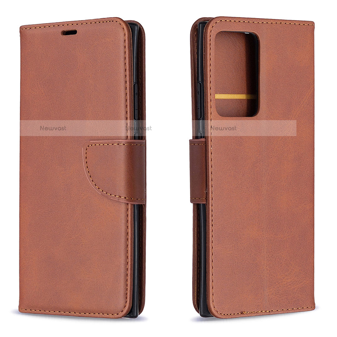 Leather Case Stands Flip Cover T08 Holder for Samsung Galaxy Note 20 Ultra 5G