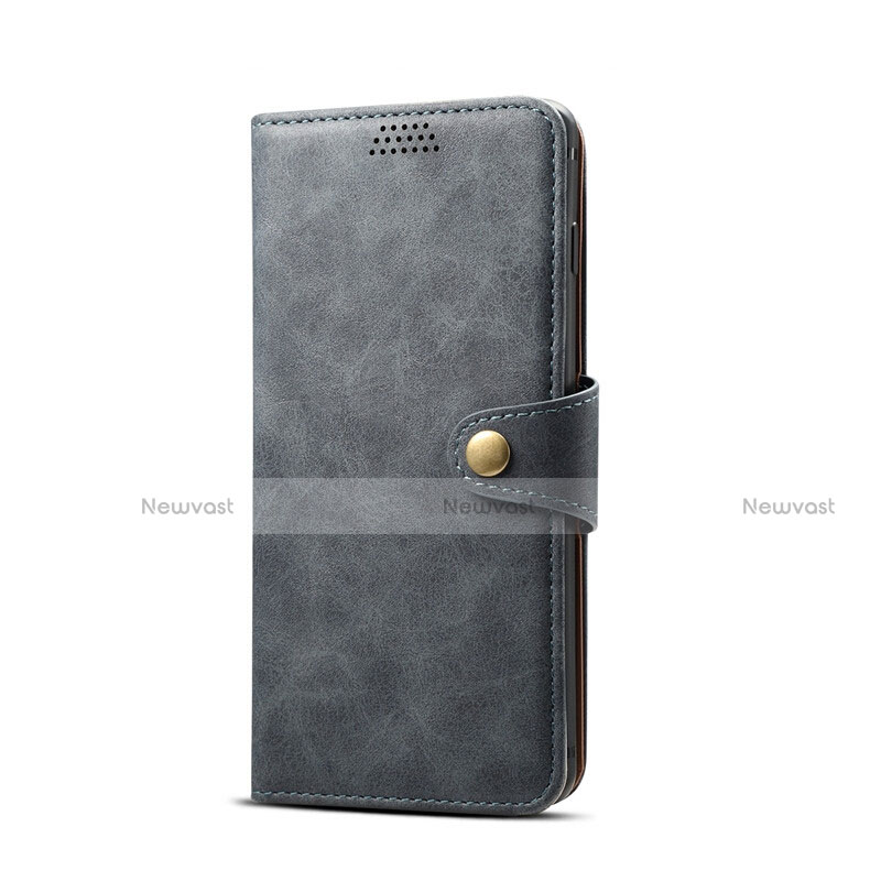 Leather Case Stands Flip Cover T08 Holder for Samsung Galaxy S10e Black