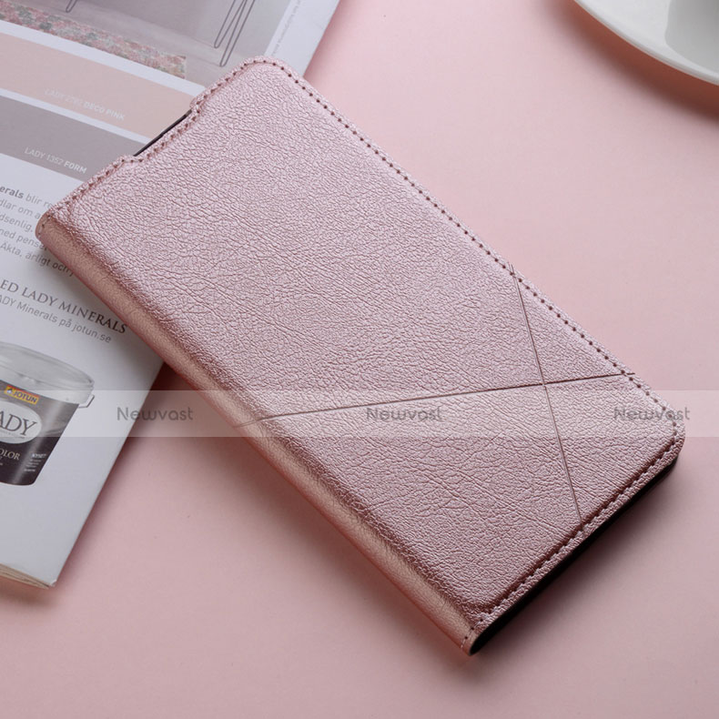 Leather Case Stands Flip Cover T08 Holder for Xiaomi Mi 9T Pro Rose Gold