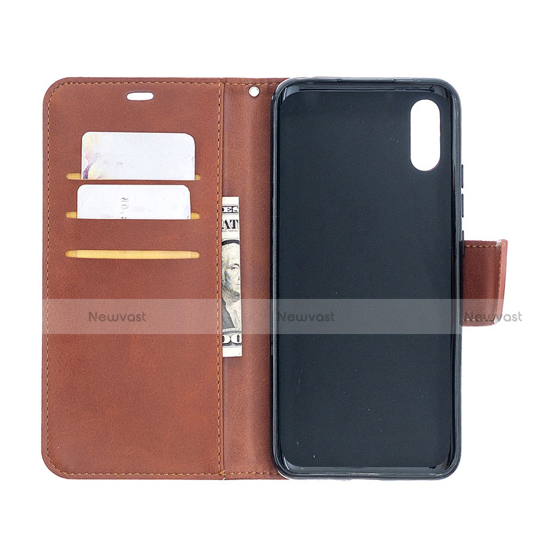 Leather Case Stands Flip Cover T08 Holder for Xiaomi Redmi 9i