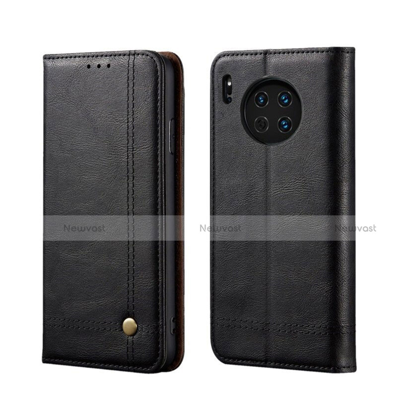 Leather Case Stands Flip Cover T09 Holder for Huawei Mate 30E Pro 5G Black