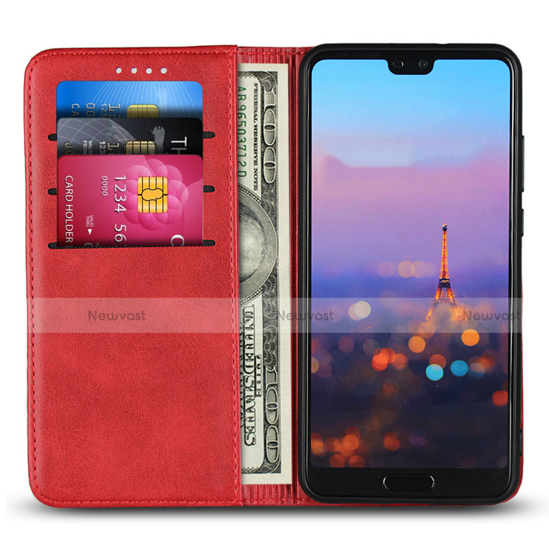 Leather Case Stands Flip Cover T09 Holder for Huawei P20