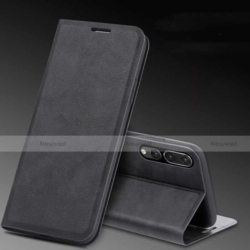 Leather Case Stands Flip Cover T09 Holder for Huawei P20 Pro Black