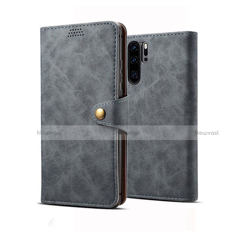 Leather Case Stands Flip Cover T09 Holder for Huawei P30 Pro New Edition Black