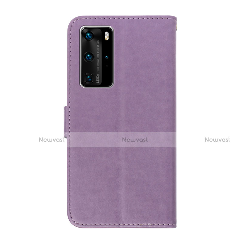 Leather Case Stands Flip Cover T09 Holder for Huawei P40 Pro